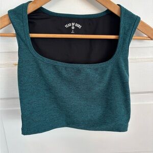 Year of Ours Deep Teal Yoga Sports Bra